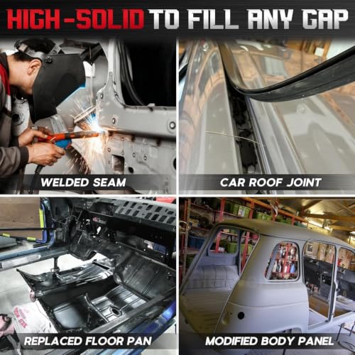 2-Pack Seam Sealer Automotive Black, Paintable Waterproof Auto Body Sealant - size: 2 pack