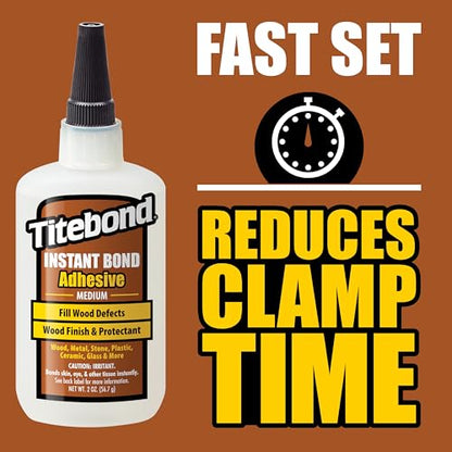 Titebond 2 Oz. Instant Bond Medium Viscosity CA Wood Glue - 1 Each - size: 2 oz., style: Medium, 2 oz.
