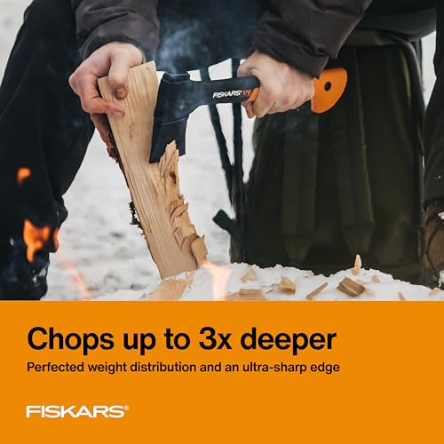 Fiskars X7 Small Hatchet Axe 14", for Camping & Chopping Wood Kindling - style: 14" Hatchet