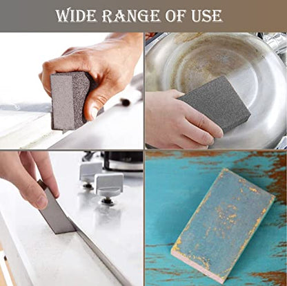12 Pack Single Sanding Sponge Set - 80/100/120/180/220/320 Grit Sanding Blocks Assortment, Washable and Reusable - style: 12 Pack Assorted