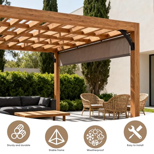 4 Pcs 45 Degree Angle Support Brackets for Wood Post with Screws - size: 4 Pieces