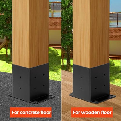 4x4 Post Base Brackets, 4 Pack Post Bracket,