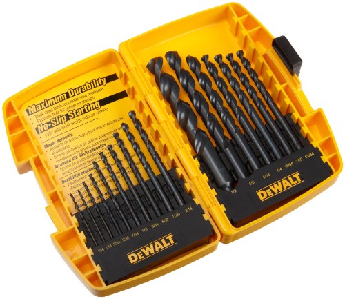 DEWALT DW1167 17-Piece Black-Oxide Split-Point Twist Drill Bit Assortment - size: 17 Pieces