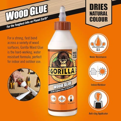 236ml Gorilla Waterproof Wood Glue