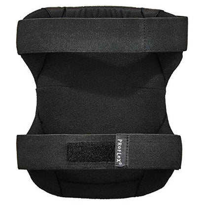 Ergodyne - 18336 ProFlex 335HL Slip Resistant Rubber Cap Knee Pads, Hook & Loop Closure Black Cap - style: Hook & Loop Closure