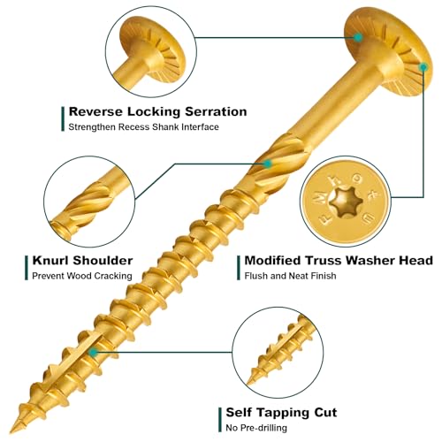 #14 x 3 Inch Wood Structural Lag Screws - size: #14 x 3"