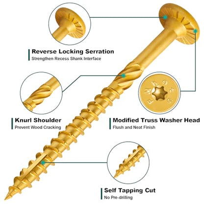 #14 x 3 Inch Wood Structural Lag Screws - size: #14 x 3"