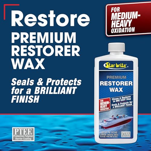 STAR BRITE Premium Restorer Wax for Medium to Heavy Oxidation - style: 16 Ounce