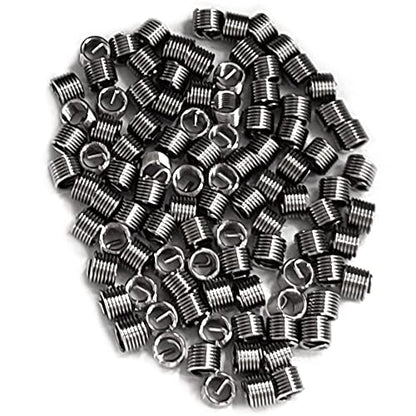 M4 x 0.7mm x 1.5D Helicoil Wire Inner Thread Inserts, Coiled Wire Helical Screws, 304 Stainless Steel, Metric, 100Pcs - size: M4*0.7*1.5d