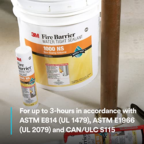 3M Fire Barrier Water Tight Sealant 1000 NS, Gray, 20 fl oz Sausage Pack