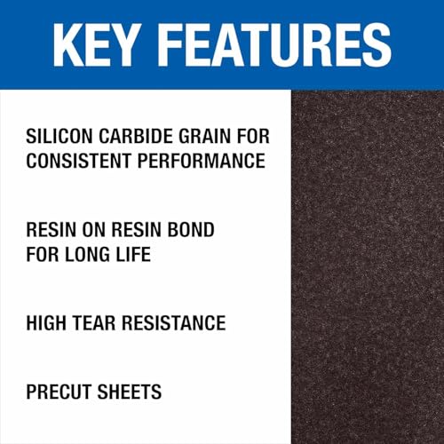 Mercer Industries 418036 Silicon Carbide 12" x 18" Floor Sanding Sheets, 36 Grit (20 pack) - color: Sheets, style: 36 Grit