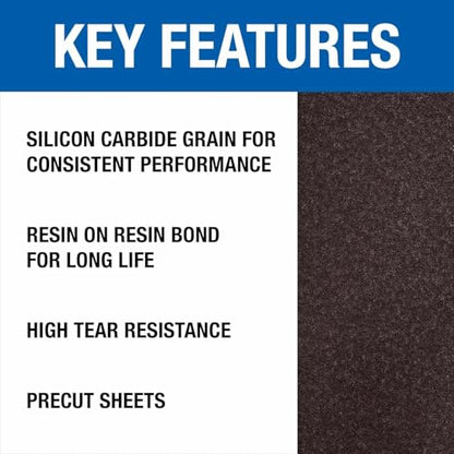 Mercer Industries 418080 Silicon Carbide 12" x 18" Floor Sanding Sheets, 80 Grit (20 pack) - color: Sheets, style: 80 Grit