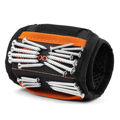 20-Magnet Tool Wristband for Holding Screws, Nails and Drill Bits, Comfortable & Heavy Duty, Great Gift Idea for Husband, Dad, Handyman, Carpenter or Woodworker