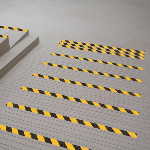 Heavy Duty Anti Slip Tape 2" x 33Ft Waterproof Non‑Slip Safety Grip Tape - size: 2 Inch x 33 Ft, Black Yellow