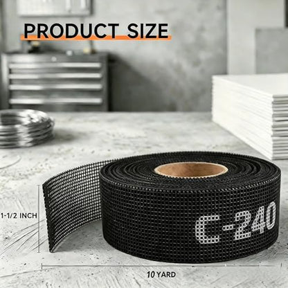 Emery Cloth Roll, 240 Grit Silicon Carbide Sanding Roll for Plumbr 10 Yards - size: 240 Grit