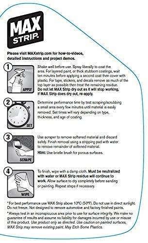 Max Strip All Purpose Paint Remover & Drip Cleaner, Multi-Surface, 22 oz