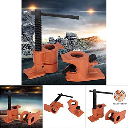 Pipe Clamp Jaws Vise Fixture Set, Woodworking Tool Kit, Wood Gluing Pipe Clamp Set for Woodworking (Normal)