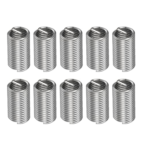 HARFINGTON 10pcs Wire Thread Inserts M14 x 2 3D 304 Stainless Steel Helical Coiled Wire Threaded Sleeve - size: M14 x 2