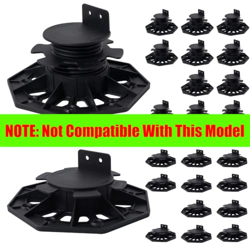 8 Pack Adjustable Deck Support Pedestal, Pedestal Extenders, Deck Leveler Lift Pedestal - size: Pedestal Extenders