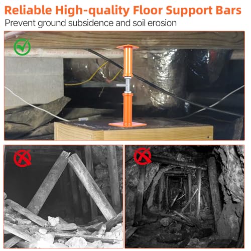 4PCS House Jacks for Leveling Crawlspace 12''-22''Adjustable Support Jack - size: 12''-22''