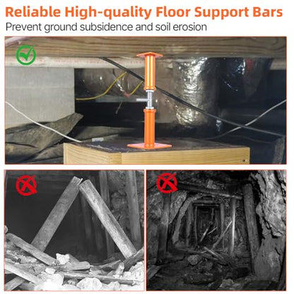 4PCS House Jacks for Leveling Crawlspace 12''-22''Adjustable Support Jack - size: 12''-22''