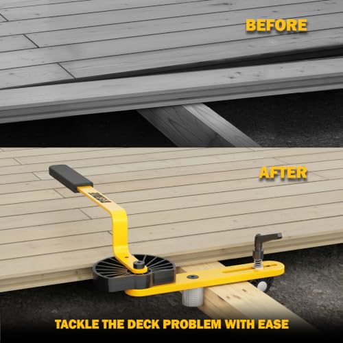 Deck Board Straightener, Fits 0.41"–2.62" Joist, Foldable Heavy Duty Tool