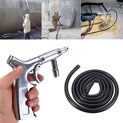 Sand Blaster Gun Kit,Sandblaster Gun for Sandblasting Cabinet Machine Abrasive Blaster with Ceramic Nozzle,Siphon Feed