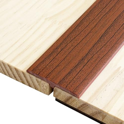 T Molding Flexible Self Adhesive Floor Transition Strip - color: Wood Grain C, size: T Molding 9.84ft