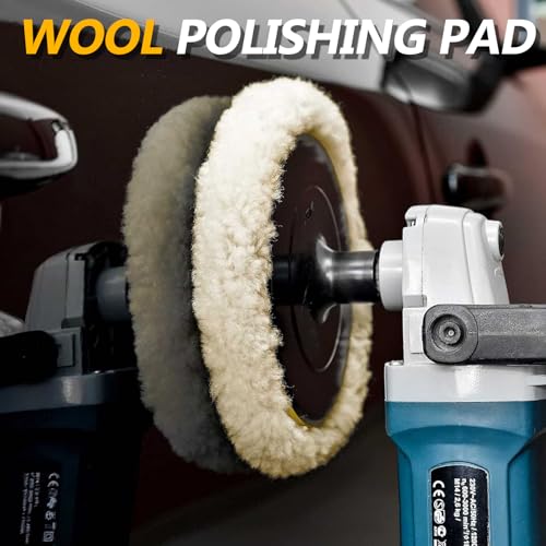 7 Inch Natural Wool Cutting Pads, 3-Pack