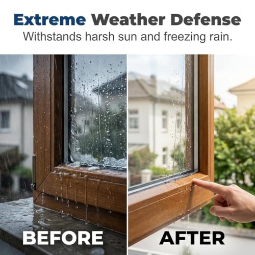 9900 Sealant Waterproof, Silicon Waterproof Sealant, Permanent Solution for Roof & Wall Cracks, Outdoor Water Proof Exterior Sealants Heat Resistant, Tear and Stretch Resistance