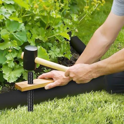 Gbekery Straight Rebar Stakes 16 Inches (16pcs) Heavy Duty Straight Metal Ground Anchors with Chisel Point Ends for Timber,Concrete,Plant Support,Camping Tents,3/8 Inch Thickness Garden Stakes,Black - size: 16 Inch