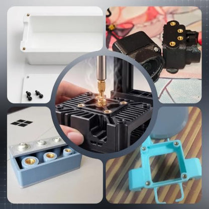 Vertical Heat Set Insert Tools Kit 210mm Working Height for 3D Printing - size: 210mm