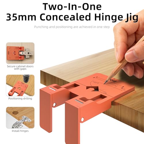 Imbot 35mm Concealed Hinge Jig with Magnetic Stopper for Cabinet Doors