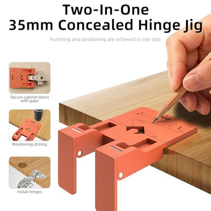 Imbot 35mm Concealed Hinge Jig with Magnetic Stopper for Cabinet Doors