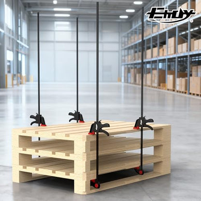 50" Bar Clamps, 2-Pack One-Handed Clamp/Spreader, 170lbs Load Limit
