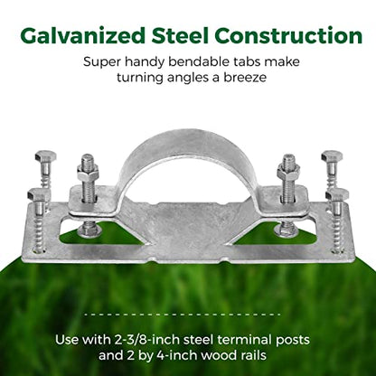 24 Pack Fence Brackets, Galvanized Wood Fence Frame, They use to Attach a Wooden Fence to a Chain Link, Anyone Wants to Convert Their Wooden Poles to Metal Poles - color: Set 24, size: Hot Dip Galvanized