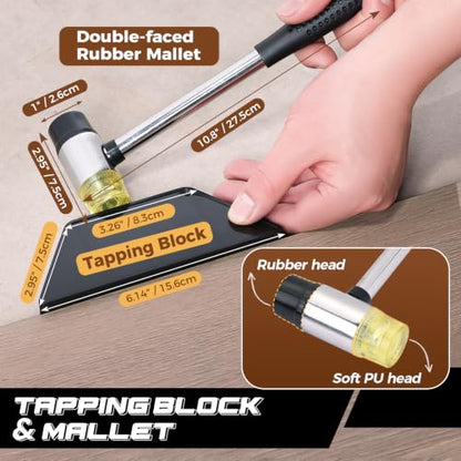 NATGAI Laminate Flooring Installation Kit 33PCS, LVP Flooring Tools