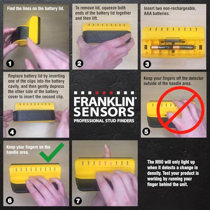 Franklin Sensors ProSensor M90 9-Sensor Stud Finder Wall Scanner - color: Yellow