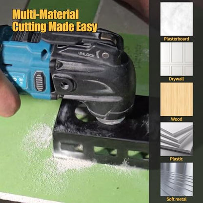 Square Slot Cutter, Drywall Outlet Cutter for Oscillating Tools - color: Rectangle + Square