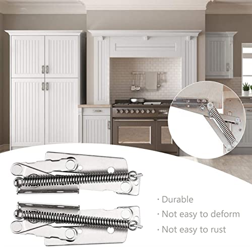 1 Pair Heavy Duty Spring Hinges 80 Degree Cabinet Door 10 kg Load