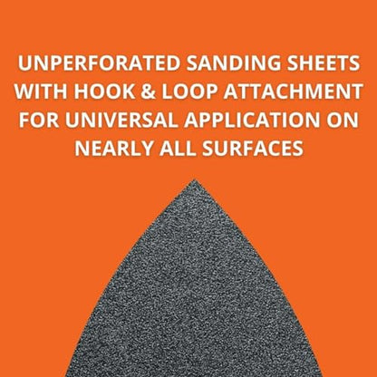 Fein Sanding Sheets with Hook & Loop Attachment - size: 40 Grit, 5-Pack
