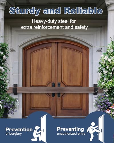 4 Pack Door Barricade Bracket Fits 2x4 Lumber Black - style: 4 Pack-Black