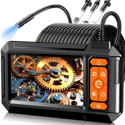 Daxiongmao Endoscope Camera with Light, 1080P HD Borescope - color: Orange