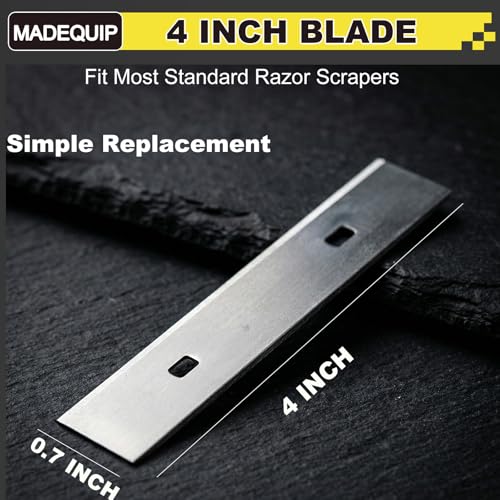 4 Inch Scraper Blades,100 PCS Replacement Razor Scraper Blade - size: 100 PCS