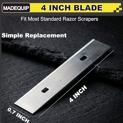 4 Inch Scraper Blades,100 PCS Replacement Razor Scraper Blade - size: 100 PCS