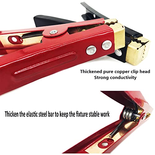100A/800A/1500A Heavy Duty Crocodile Clamp Pure Copper Car Battery Charger Clamps Power Replacement Battery Alligator Clips Jumper Cables Clamp Welding machine clamp-M（500-800A） - color: 500-800a