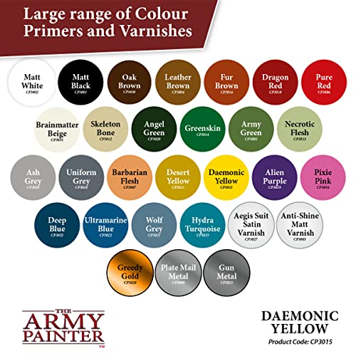 The Army Painter, Colour Primer Daemonic Yellow, 400 ml acrylic spray - color: Daemonic Yellow