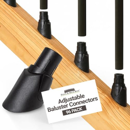 FENCE & DECK RITE Baluster Connectors for 3/4" Metal Balusters
