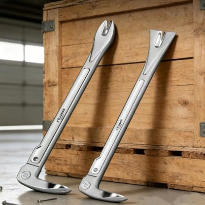 Pry Bar, 10 Inch Cats Paw Nail Puller, Mini Crowbar for Home Remolding & Woodworking Prying, Scraping, Lifting, Pulling
