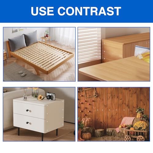 LOGJAM 300 Pcs 5 Size Plastic Hole Plugs Cover, 1/5" 1/4" 5/16" 3/8" 1/2" Round Hole Plug, Screw Caps for Furniture Cabinet